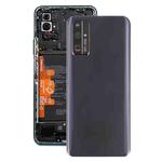 Original Battery Back Cover With Camera Lens Cover for Huawei Honor 30(Black)