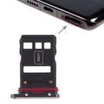 SIM Card Tray + NM Card Tray for Huawei P30 Pro(Black)