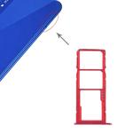 SIM Card Tray + SIM Card Tray + Micro SD Card for Huawei Honor Play 8A (Red)