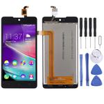 LCD Screen and Digitizer Full Assembly for Wiko Rainbow Lite(Black)