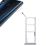 SIM Card Tray + SIM Card Tray + Micro SD Card Tray for Asus ZenFone Max Pro (M2) ZB631KL(Silver)