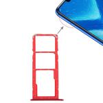 SIM Card Tray + Micro SD Card Tray for Huawei Honor 8X (Red)