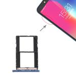 For Tecno WX4 Pro SIM Card Tray + SIM Card Tray (Blue)