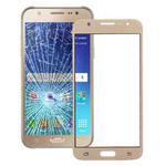 For Galaxy J7 / J700 Front Screen Outer Glass Lens (Gold)