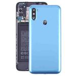 For Samsung Galaxy A11 SM-A115F Back Cover with Camera Lens Cover(Blue)