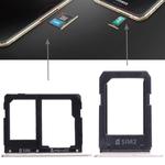 For Galaxy A5108 / A7108 2 SIM Card Tray + Micro SD Card Tray (Gold)