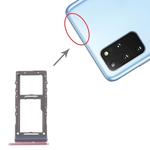 For Samsung Galaxy S20+ / Galaxy S20 Ultra SIM Card Tray + Micro SD Card Tray (Pink)