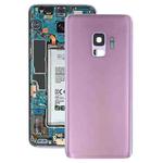 For Galaxy S9 Battery Back Cover with Camera Lens (Purple)