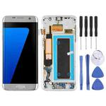 Original Super AMOLED Material LCD Screen and Digitizer Full Assembly(with Frame / Charging Port Flex Cable / Power Button Flex Cable / Volume Button Flex Cable) for Galaxy S7 Edge / G935F / G935FD(Silver)