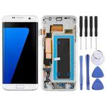 Original Super AMOLED Material LCD Screen and Digitizer Full Assembly(with Frame / Charging Port Flex Cable / Power Button Flex Cable / Volume Button Flex Cable) for Galaxy S7 Edge / G935F / G935FD(White)