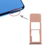 For Galaxy A7 (2018) / A750F SIM Card Tray + Micro SD Card Tray (Gold)