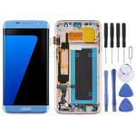 OLED LCD Screen for Samsung Galaxy S7 Edge / SM-G935F Digitizer Full Assembly with Frame (Blue)