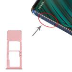 For Samsung Galaxy A51 SIM Card Tray + Micro SD Card Tray (Pink)