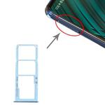 For Samsung Galaxy A51 / A515 SIM Card Tray + SIM Card Tray + Micro SD Card Tray (Blue)