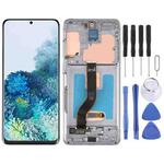 Original Super AMOLED LCD Screen for Samsung Galaxy S20+ 5G SM-G986B/G985 Digitizer Full Assembly with Frame (Grey)
