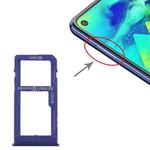 For Samsung Galaxy M40 SM-M405 SIM Card Tray + SIM Card Tray / Micro SD Card Tray (Dark Blue)