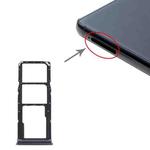 For Samsung Galaxy A9 (2018) SM-A920 SIM Card Tray + SIM Card Tray + Micro SD Card Tray (Black)