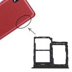 For Samsung Galaxy A01 Core SM-A013 SIM Card Tray + SIM Card Tray + Micro SD Card Tray (Black)