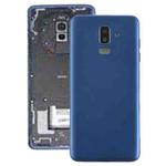 For Galaxy J8 (2018), J810F/DS, J810Y/DS, J810G/DS Back Cover with Side Keys & Camera Lens (Blue)