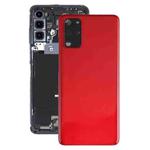 For Samsung Galaxy S20+ Battery Back Cover with Camera Lens Cover (Red)