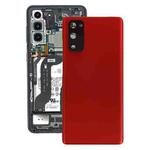 For Samsung Galaxy S20 FE Battery Back Cover with Camera Lens Cover (Red)