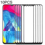 For Samsung Galaxy M10 10pcs Front Screen Outer Glass Lens (Black)