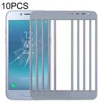 For Samsung Galaxy J2 Pro (2018), J250F/DS 10pcs Front Screen Outer Glass Lens (Grey)