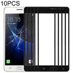 For Samsung Galaxy J3 Pro / J3110 10pcs Front Screen Outer Glass Lens (Black)