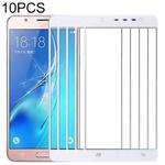 For Samsung Galaxy J7 Max 10pcs Front Screen Outer Glass Lens (White)