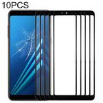 For Samsung Galaxy A8+ (2018) 10pcs Front Screen Outer Glass Lens 