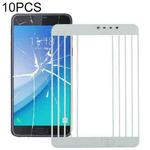 For Samsung Galaxy C7 Pro / C701 10pcs Front Screen Outer Glass Lens (White)