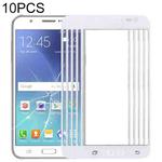 For Samsung Galaxy J7 / J700 10pcs Front Screen Outer Glass Lens (White)