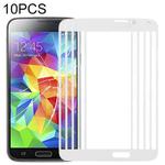 For Samsung Galaxy S5 / G900 10pcs Front Screen Outer Glass Lens (White)