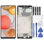 Original Super AMOLED LCD Screen for Samsung Galaxy A42 5G SM-A426 Digitizer Full Assembly with Frame (Black)