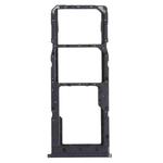 For Samsung Galaxy M12 SM-M127 SIM Card Tray + SIM Card Tray + Micro SD Card Tray (Black)