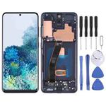 Original Super AMOLED LCD Screen and Digitizer Full Assembly with Frame for Samsung Galaxy S20 5G SM-G981B(Black)