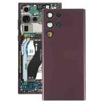 For Samsung Galaxy S22 Ultra 5G SM-S908B Battery Back Cover with Camera Lens Cover (Purple)