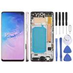 For Samsung Galaxy S10 4G SM-G973F 6.05 inch TFT LCD Screen Digitizer Full Assembly with Frame, Not Supporting Fingerprint Identification(Gold)