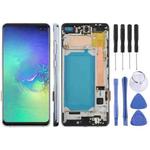 For Samsung Galaxy S10+ SM-G975F 6.38 inch TFT LCD Screen Digitizer Full Assembly with Frame, Not Supporting Fingerprint Identification(Blue)