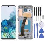 6.28 inch OLED LCD Screen For Samsung Galaxy S20 SM-G980 Digitizer Full Assembly with Frame (Grey)