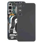 For Samsung Galaxy S23 SM-S911B OEM Glass Battery Back Cover with Camera Lens Cover(Black)