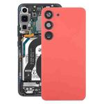 For Samsung Galaxy S23 SM-S911B OEM Glass Battery Back Cover with Camera Lens Cover(Red)