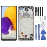 For Samsung Galaxy A72 4G SM-A725 6.43 inch OLED LCD Screen Digitizer Full Assembly with Frame (White)