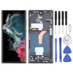 For Samsung Galaxy S22 Ultra 5G SM-S908B Original LCD Screen Digitizer Full Assembly with Frame (Black)