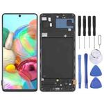 For Samsung Galaxy A71 4G SM-A715F 6.43 inch OLED LCD Screen Digitizer Full Assembly with Frame (Black)