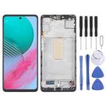 For Samsung Galaxy M54 SM-M546B OLED LCD Screen Digitizer Full Assembly with Frame (Black)