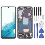 For Samsung Galaxy S22 5G SM-S901B EU Version TFT LCD Screen Digitizer Full Assembly with Frame (Black)