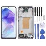 For Samsung Galaxy A35 SM-A356B 6.43 inch OLED LCD Screen Digitizer Full Assembly with Frame(Dark Blue)