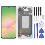 For Samsung Galaxy A56 SM-A566B Original LCD Screen Digitizer Full Assembly with Frame (Silver)