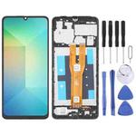 For Samsung Galaxy A06 SM-A065F Original LCD Screen Digitizer Full Assembly with Frame (Black)